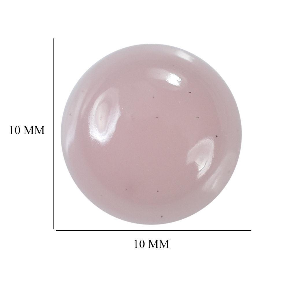 GUAVA QUARTZ ROUND CAB 10MM 3.87 Cts.