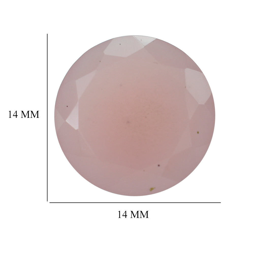 GUAVA QUARTZ CUT ROUND 14MM 8.48 Cts.