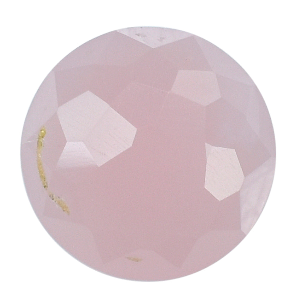 GUAVA QUARTZ IRREGULAR CUT BRIOLETTE ROUND 7MM 1.22 Cts.