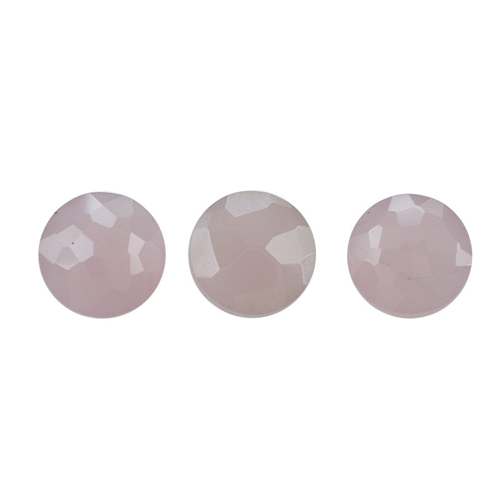 GUAVA QUARTZ IRREGULAR CUT BRIOLETTE ROUND 7MM 1.22 Cts.