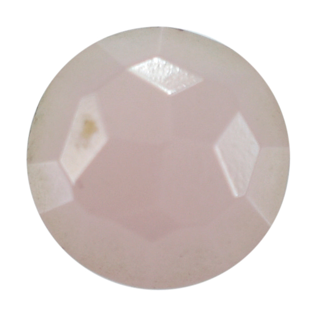 GUAVA QUARTZ IRREGULAR CUT BRIOLETTE ROUND 7MM 1.23 Cts.
