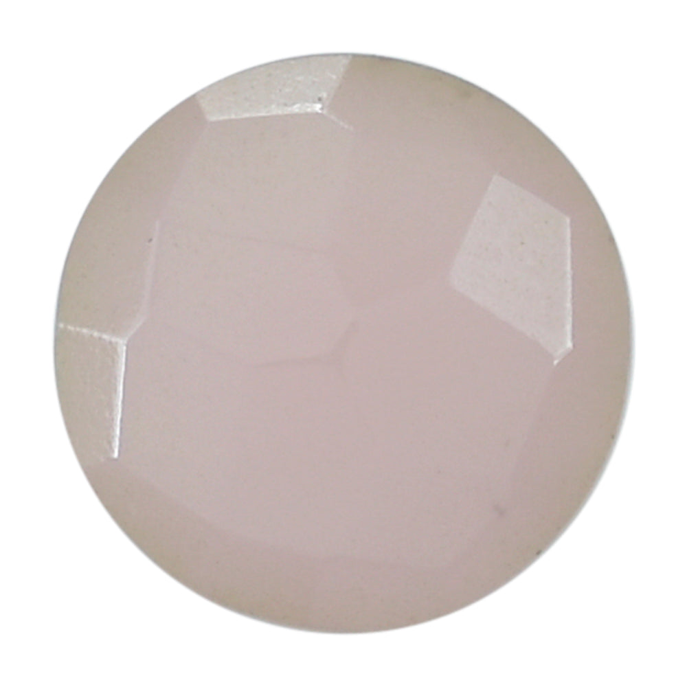 GUAVA QUARTZ IRREGULAR CUT BRIOLETTE ROUND 7MM 1.23 Cts.