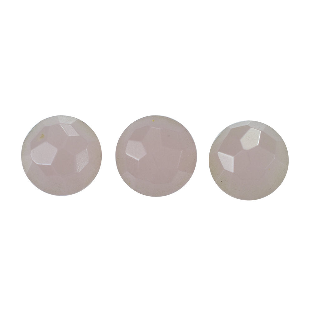 GUAVA QUARTZ IRREGULAR CUT BRIOLETTE ROUND 7MM 1.23 Cts.