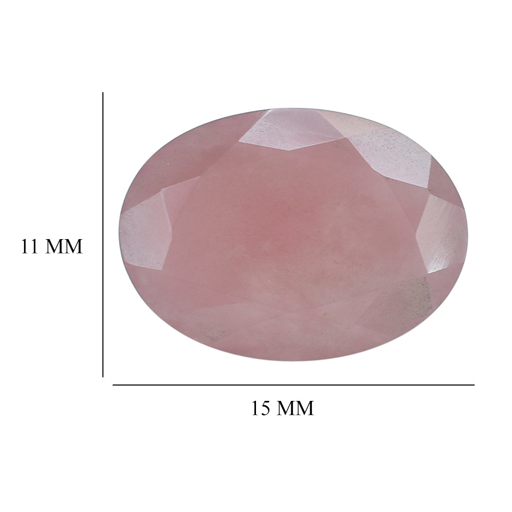 GUAVA QUARTZ CUT OVAL 15X11MM 6.75 Cts.