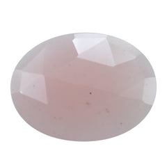 GUAVA QUARTZ ROSE CUT BRIOLETTE OVAL 16X12MM 4.65 Cts.