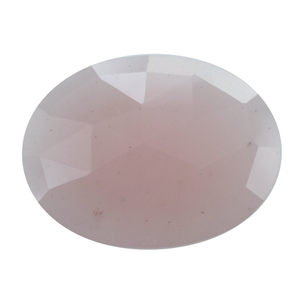 GUAVA QUARTZ ROSE CUT BRIOLETTE OVAL 16X12MM 4.65 Cts.