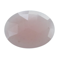 GUAVA QUARTZ ROSE CUT BRIOLETTE OVAL 16X12MM 4.65 Cts.