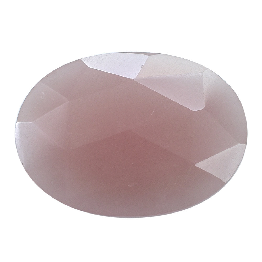 GUAVA QUARTZ ROSE CUT BRIOLETTE OVAL 18X13MM 6.55 Cts.