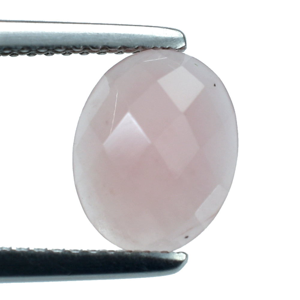 GUAVA QUARTZ CHECKER OVAL CAB 10X8 MM 2.10 Cts.