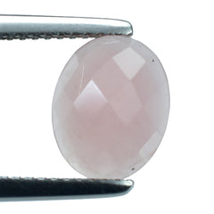 GUAVA QUARTZ CHECKER OVAL CAB 10X8 MM 2.10 Cts.