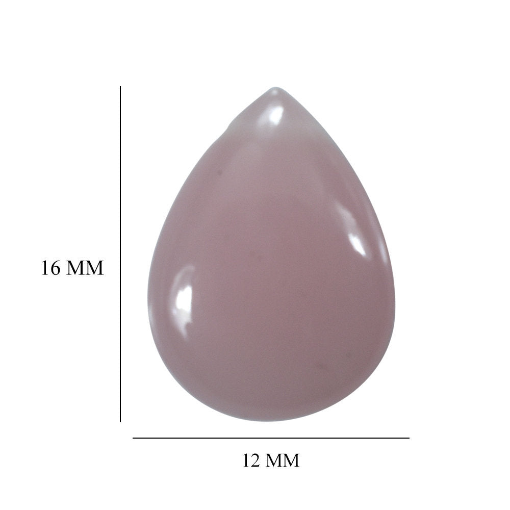 GUAVA QUARTZ LENTIL PEAR (FULL DRILL) 16X12MM 7.82 Cts.