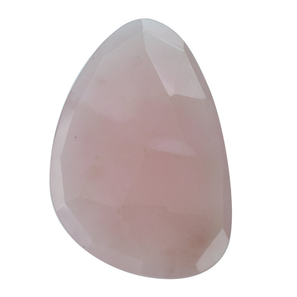 GUAVA QUARTZ ROSE CUT BRIOLETTE IRREGULAR PEAR 30X20MM 17.20 Cts.