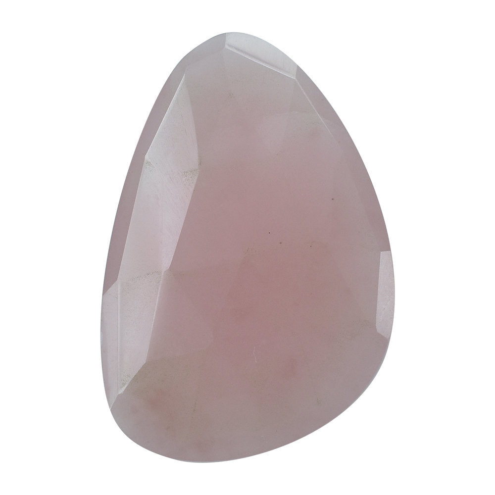 GUAVA QUARTZ ROSE CUT BRIOLETTE IRREGULAR PEAR 30X20MM 17.20 Cts.