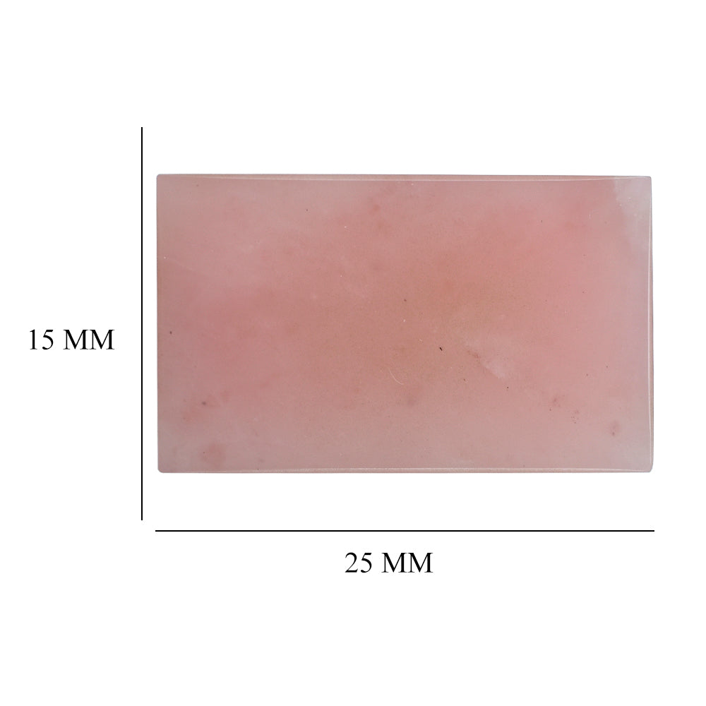 GUAVA QUARTZ RECTANGLE PLATE 25X15MM 18.12 Cts.