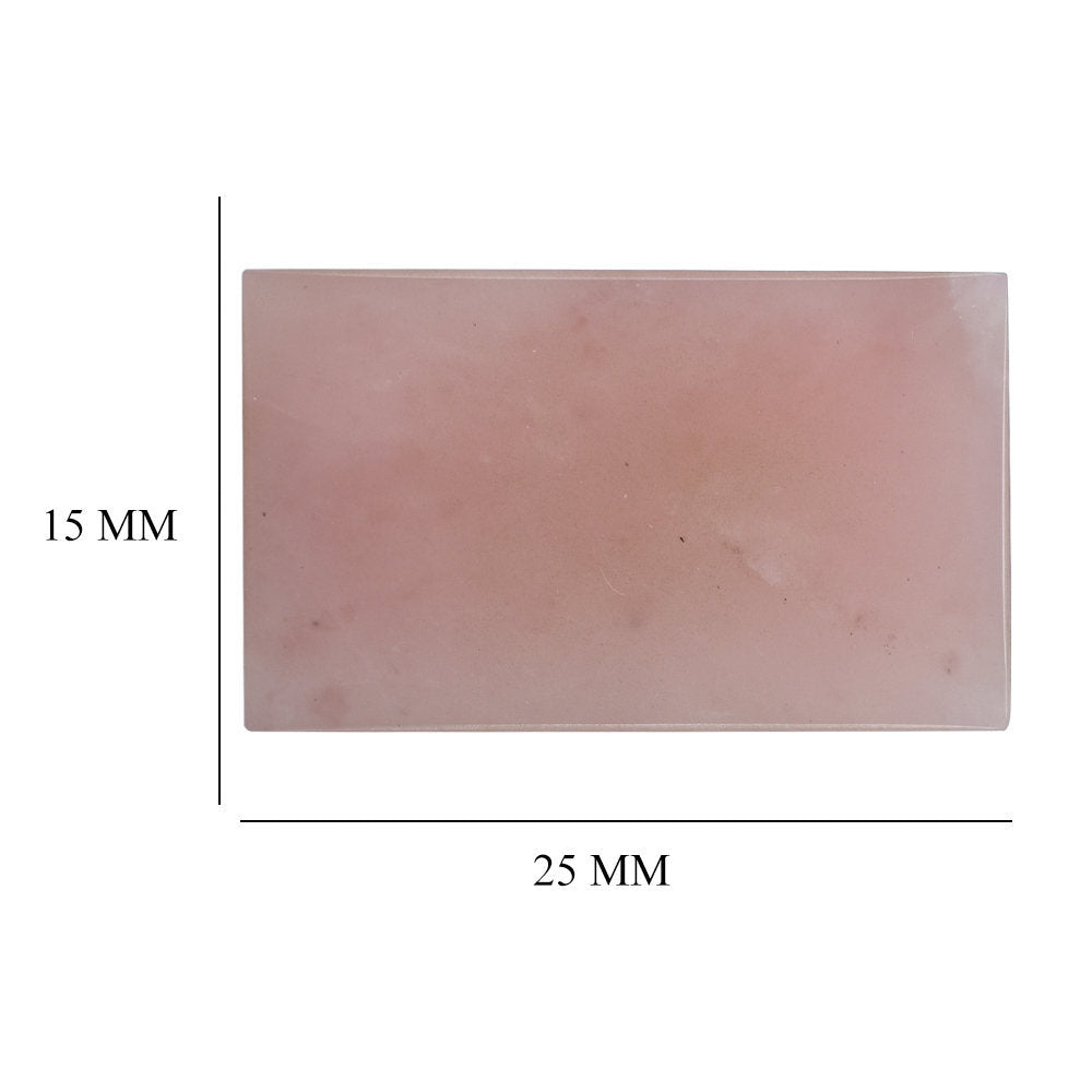 GUAVA QUARTZ RECTANGLE PLATE 25X15MM 18.12 Cts.