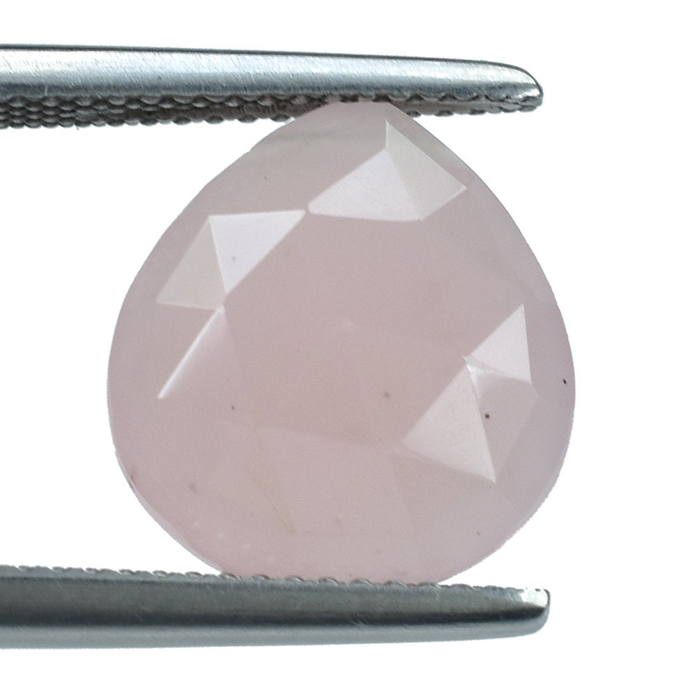 GUAVA QUARTZ ROSE CUT BRIOLETTE HEART (FULL DRILL) 13X12MM 5.45 Cts.