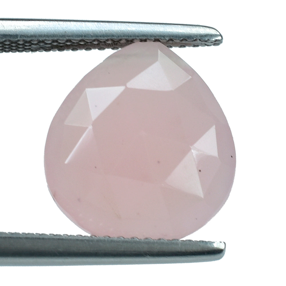 GUAVA QUARTZ ROSE CUT BRIOLETTE HEART (FULL DRILL) 13X12MM 5.45 Cts.