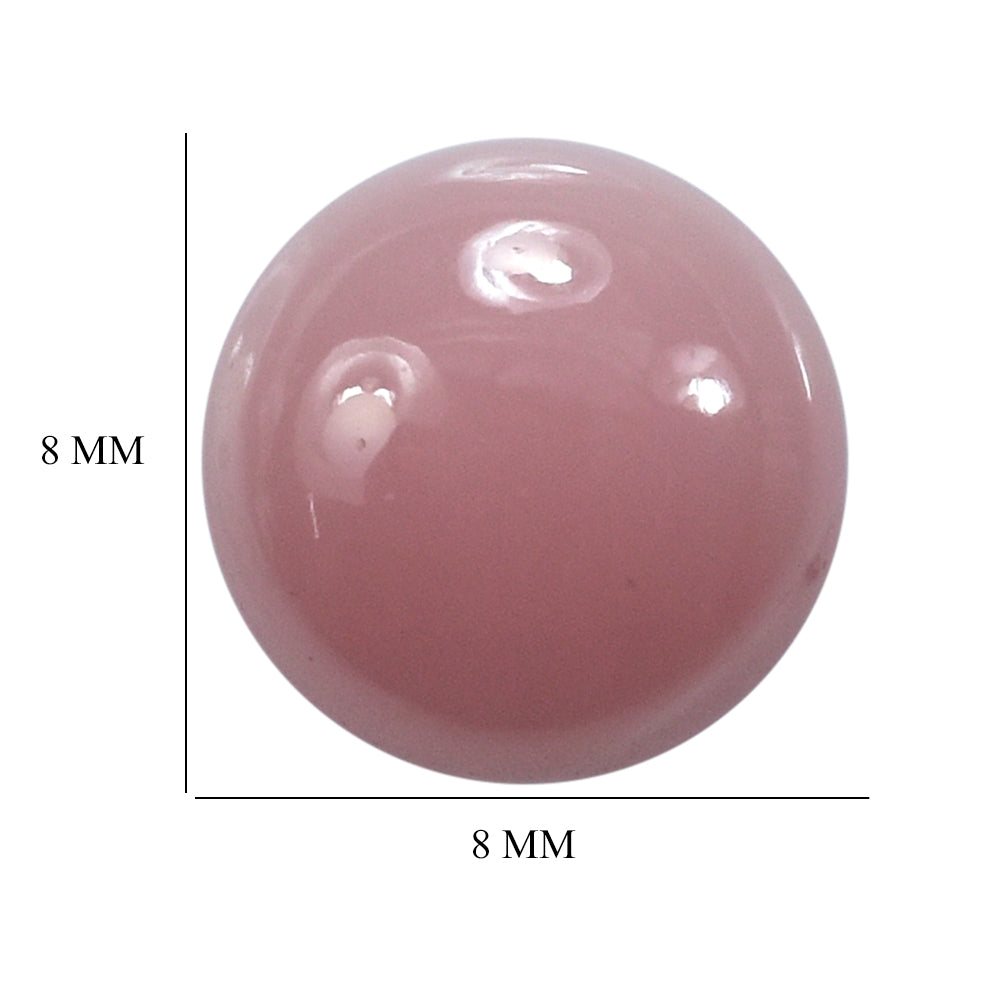 GUAVA QUARTZ ROUND CAB 8MM 2.05 Cts.
