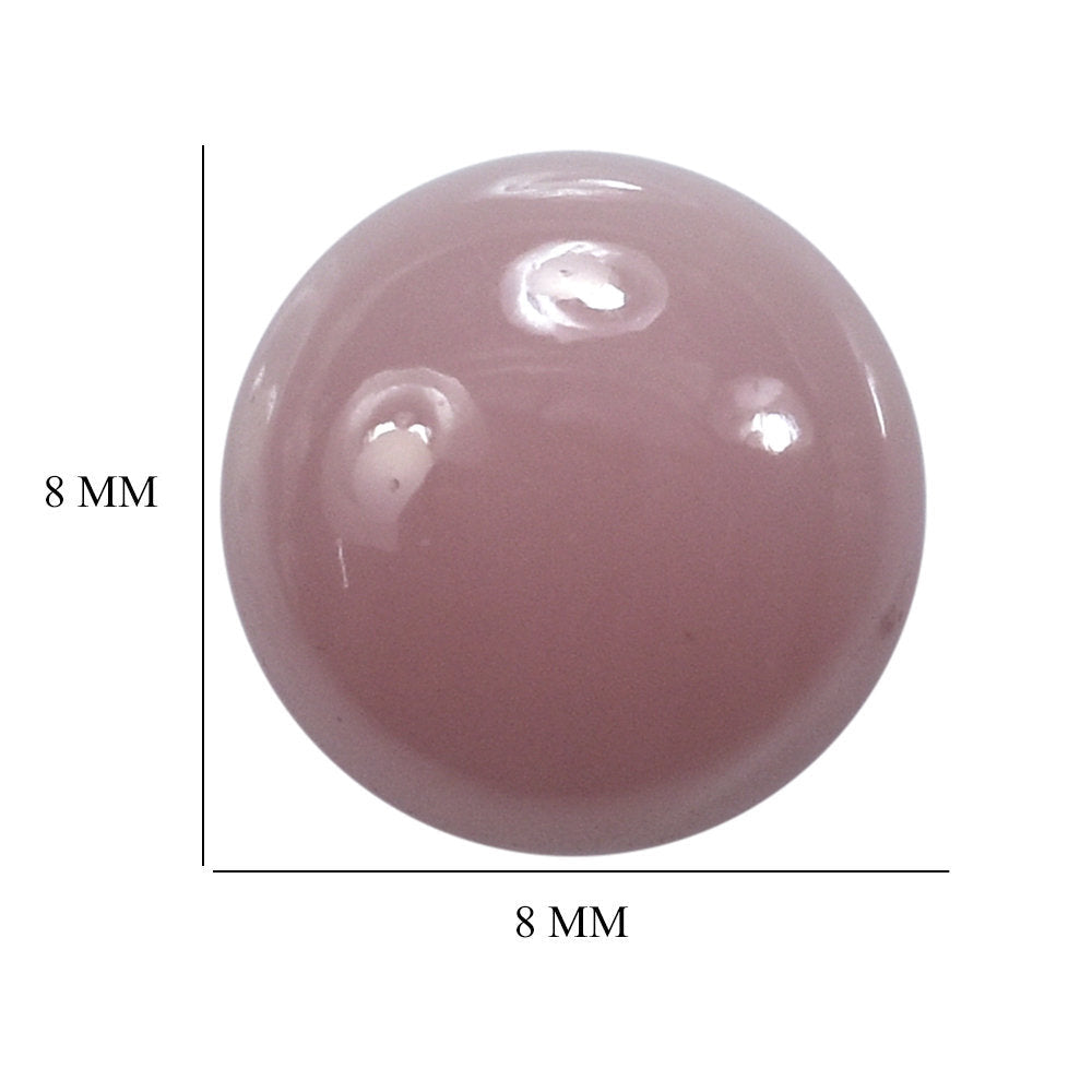 GUAVA QUARTZ ROUND CAB 8MM 2.05 Cts.