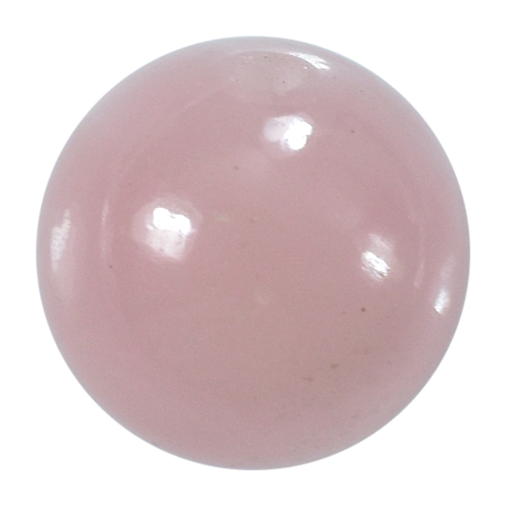 GUAVA QUARTZ PLAIN BALLS (HALF DRILL) 8MM 3.91 Cts.