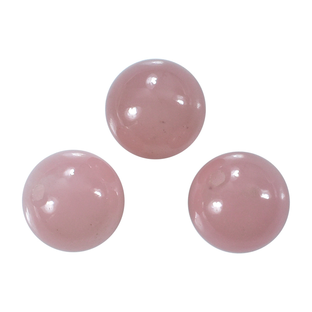 GUAVA QUARTZ PLAIN BALLS (HALF DRILL) 8MM 3.91 Cts.