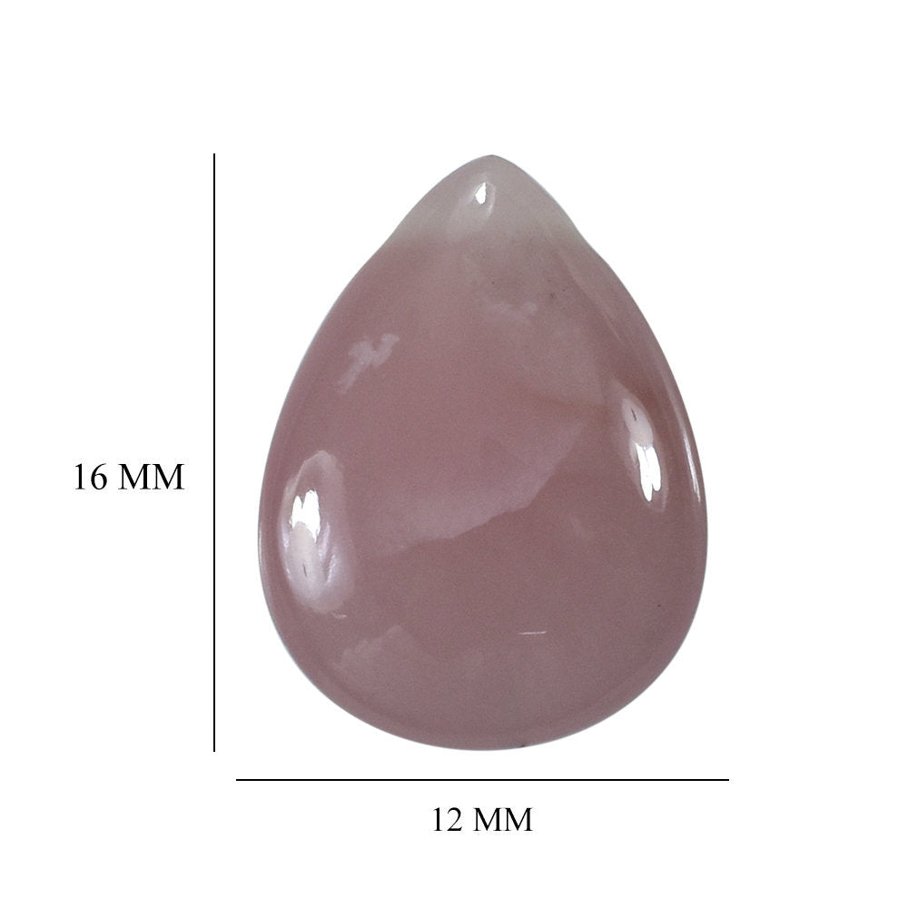 GUAVA QUARTZ LENTIL PEAR (FULL DRILL) 16X12MM 6.66 Cts.