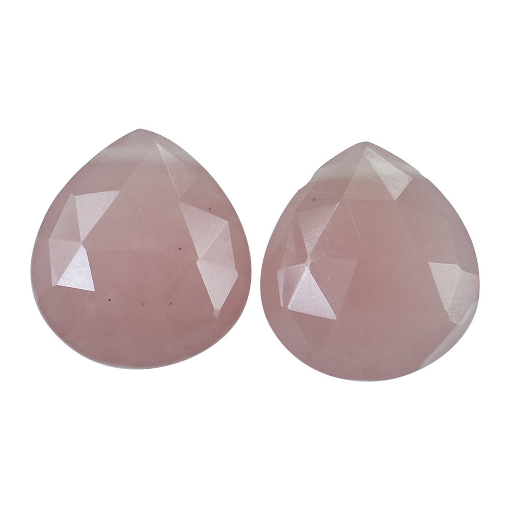 GUAVA QUARTZ ROSE CUT BRIOLETTE PEAR (FULL DRILL) 13X12MM 5.47 Cts.