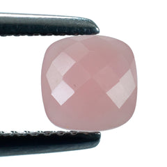 GUAVA QUARTZ BUFFTOP CHECKER CUSHION 12MM 6.04 Cts.