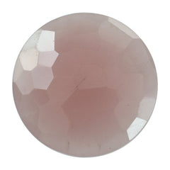 GUAVA QUARTZ IRREGULAR BRIOLETTE ROUND 16MM 7.09 Cts.