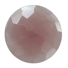 GUAVA QUARTZ IRREGULAR BRIOLETTE ROUND 16MM 7.09 Cts.