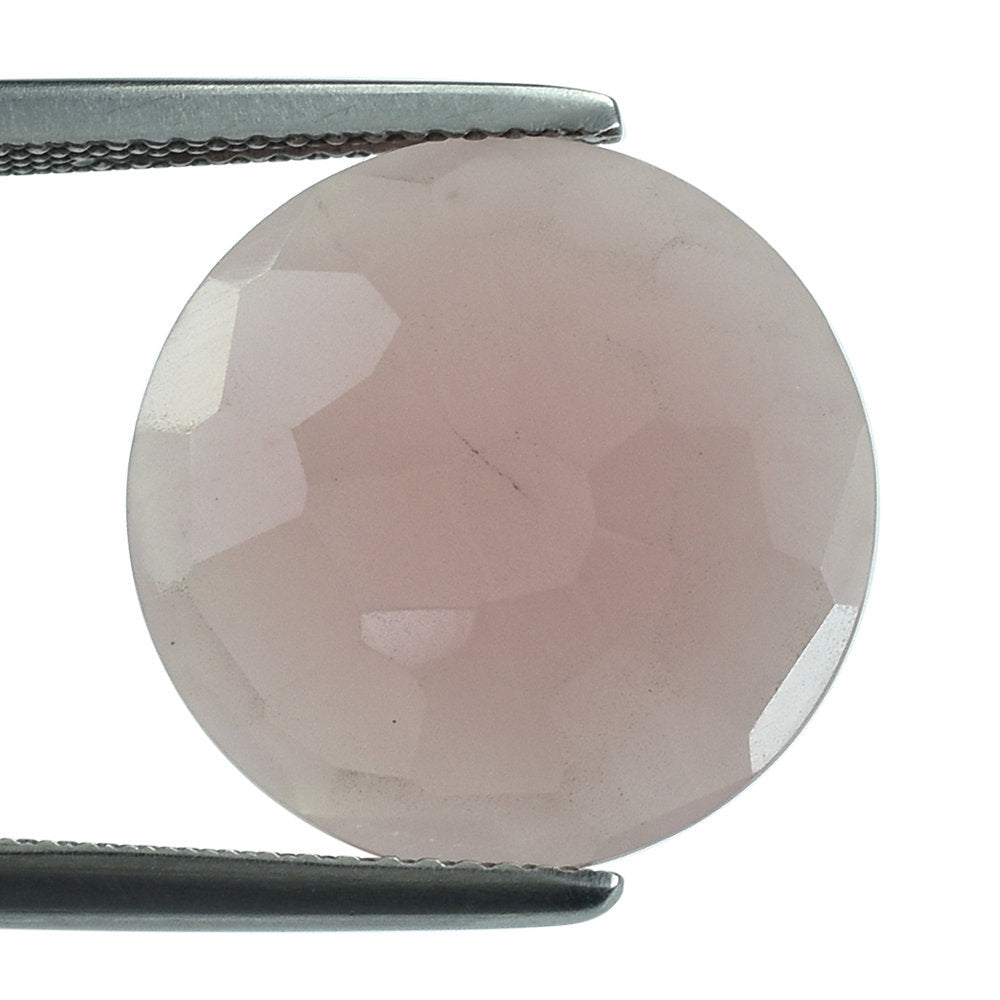 GUAVA QUARTZ IRREGULAR BRIOLETTE ROUND 16MM 7.09 Cts.