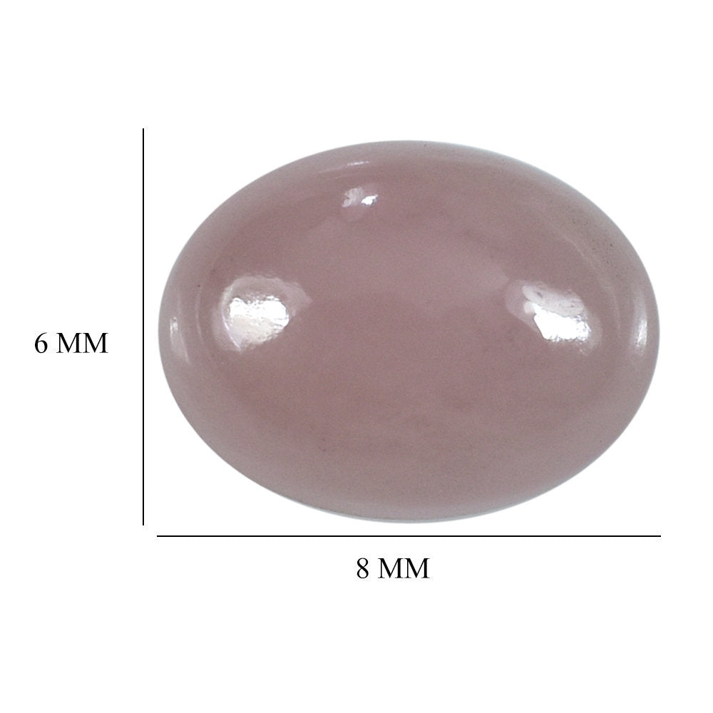 GUAVA QUARTZ OVAL CAB 8X6MM 1.36 Cts.