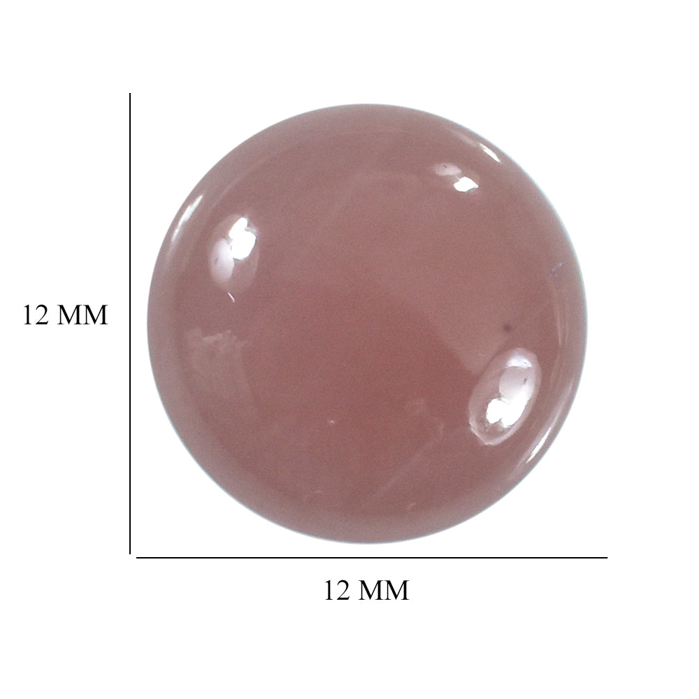 GUAVA QUARTZ ROUND CAB 12MM 4.62 Cts.