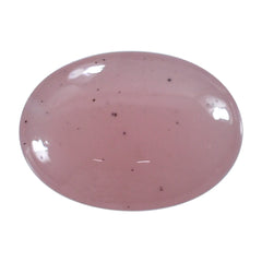 GUAVA QUARTZ BUFFTOP CHECKER BACK OVAL 14X10MM 5.66 Cts.