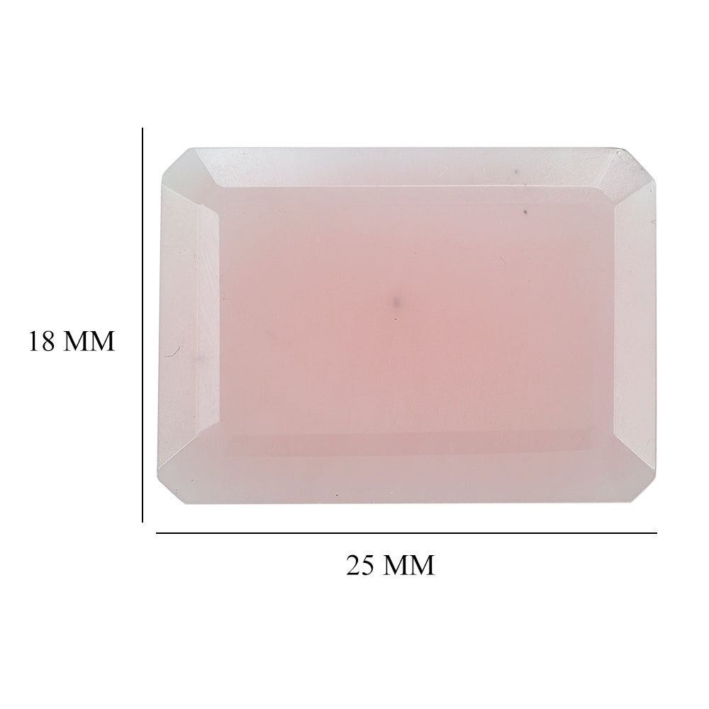 GUAVA QUARTZ CUT FLAT OCTAGON 25X18 17.68 Cts.