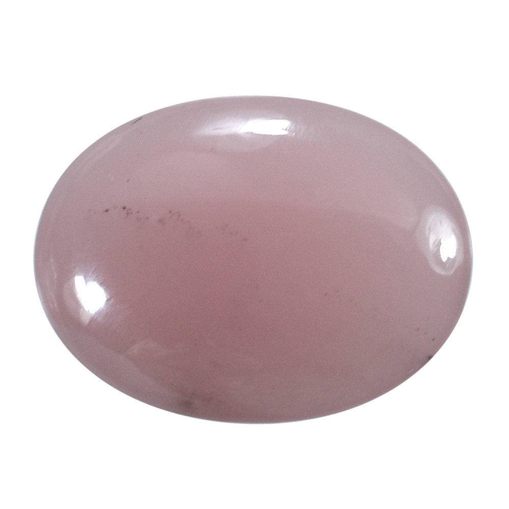 GUAVA QUARTZ OVAL BUFFTOP CHECKER BACK 16X12MM 7.53 Cts.