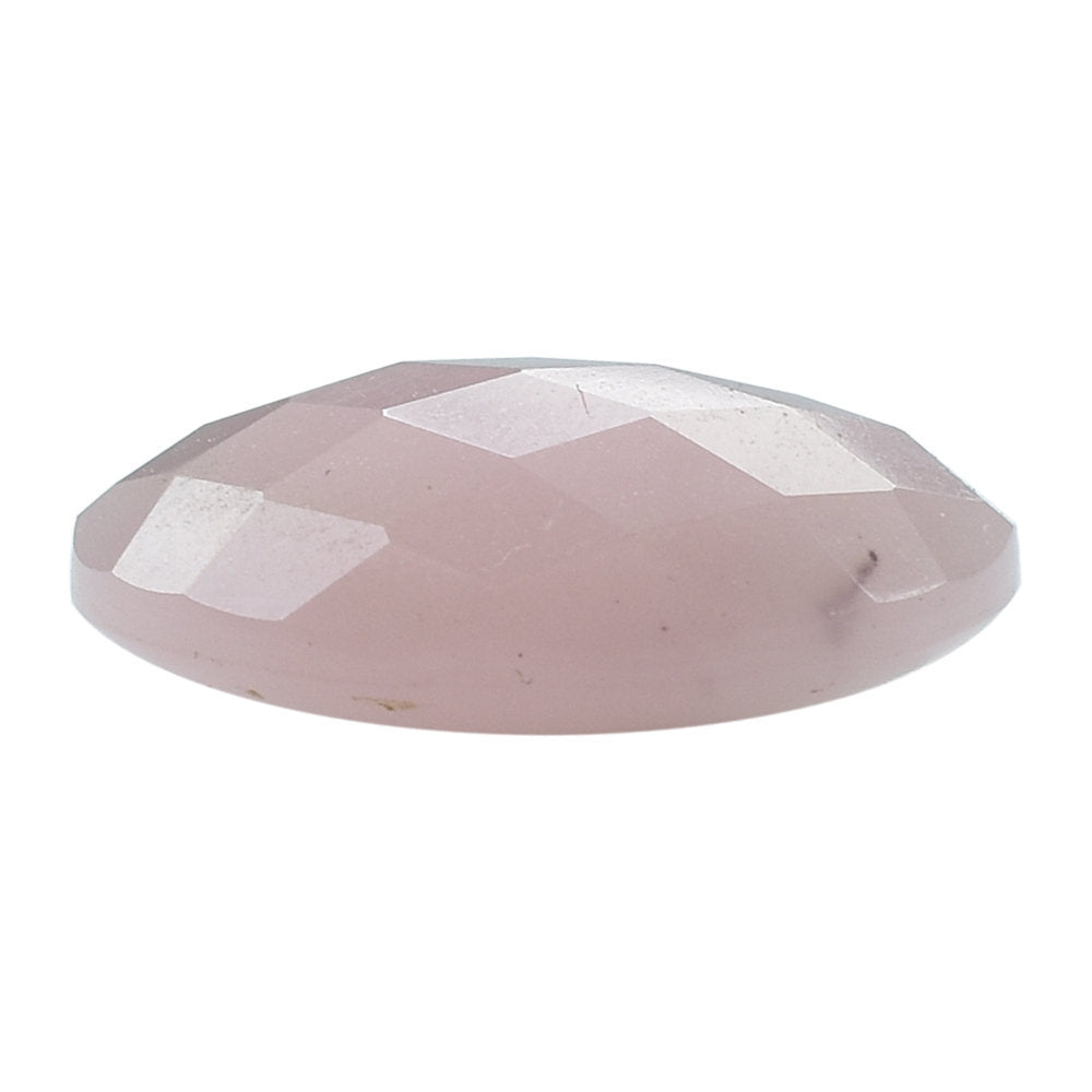 GUAVA QUARTZ OVAL BUFFTOP & CHECKER BACK 18X13MM 10.55 Cts.