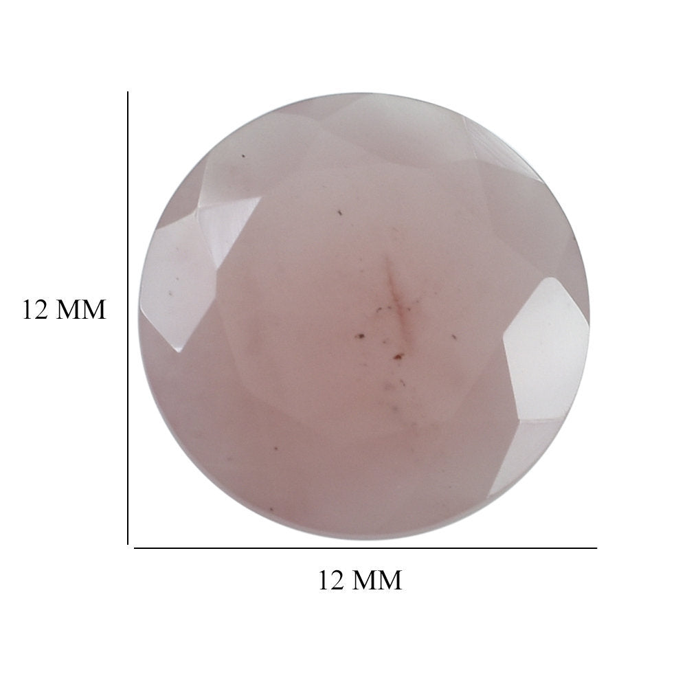 GUAVA QUARTZ CUT ROUND 12MM 3.56 Cts.