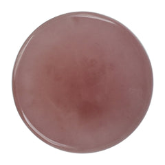 GUAVA QUARTZ IRREGULAR CUT ROUND CAB 14MM 10.12 Cts.