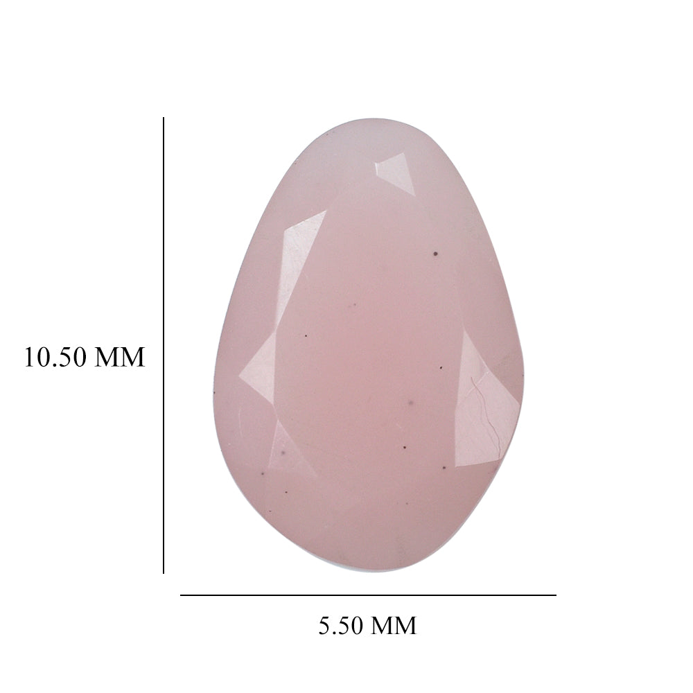 GUAVA QUARTZ BOTH SIDE TABLE CUT IRREGULAR FANCY 5.50X10.50MM 4.95 Cts.