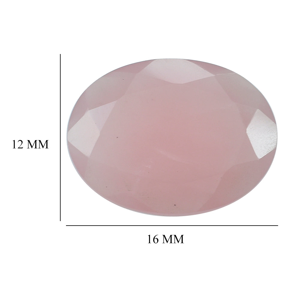 GUAVA QUARTZ CUT FLAT OVAL 16X12MM 5.98 Cts.