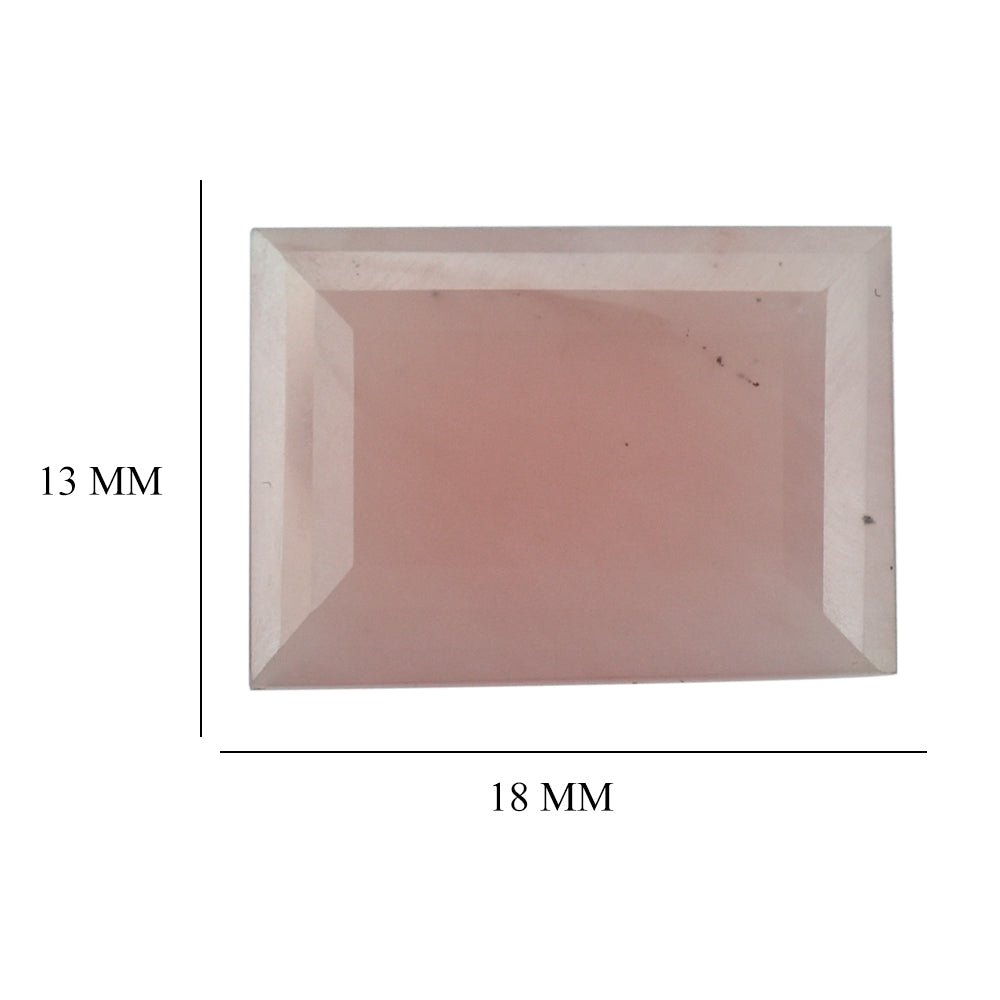 GUAVA QUARTZ BAGUETTE CUT 18X13MM 10.49 Cts.