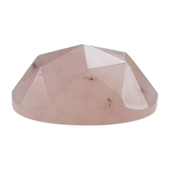 GUAVA QUARTZ ROSE CUT OVAL CAB 10X8MM 2.38 Cts.