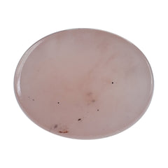 GUAVA QUARTZ ROSE CUT OVAL CAB 10X8MM 2.38 Cts.