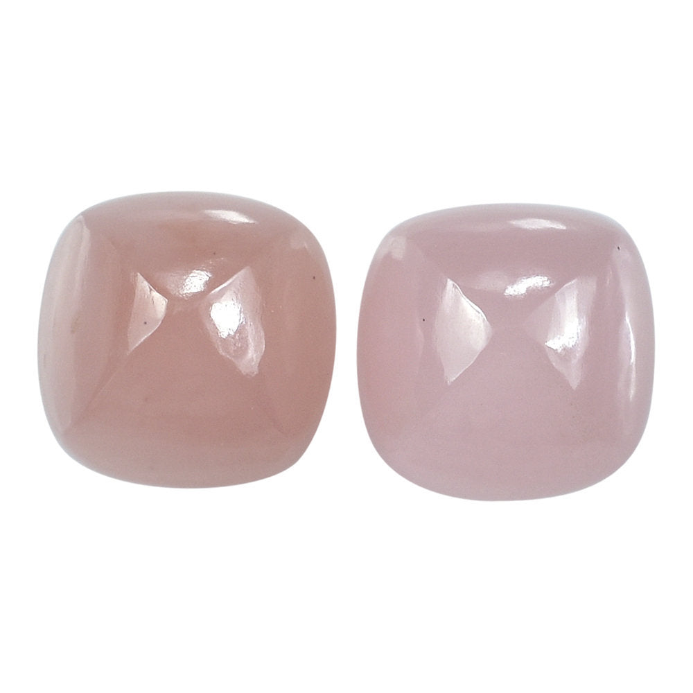 GUAVA QUARTZ PYRAMID CUSHION CAB 8MM 2.59 Cts.