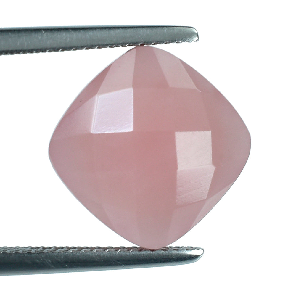 GUAVA QUARTZ BRIOLETTE CUSHION 12MM 6.96 Cts.