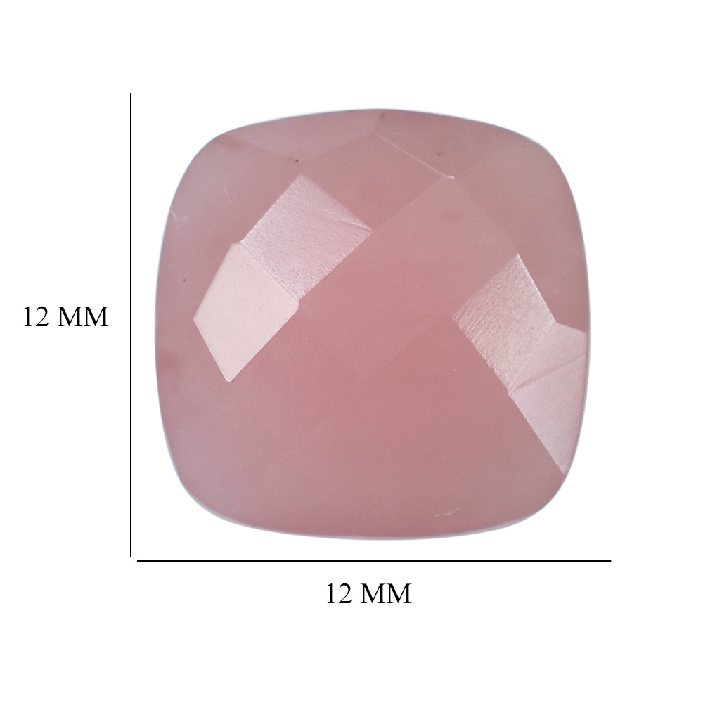 GUAVA QUARTZ BRIOLETTE CUSHION 12MM 6.96 Cts.