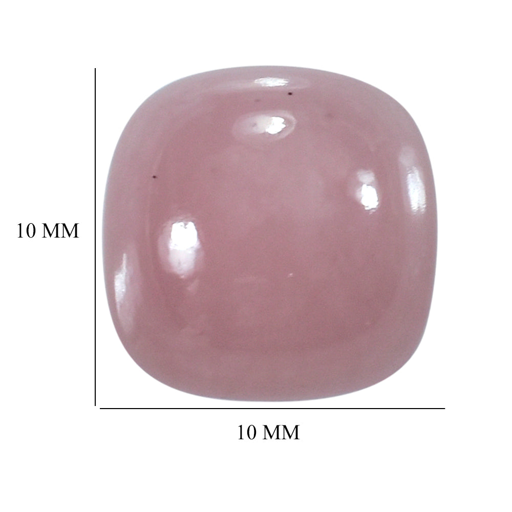 GUAVA QUARTZ CUSHION CAB 10MM 4.43 Cts.
