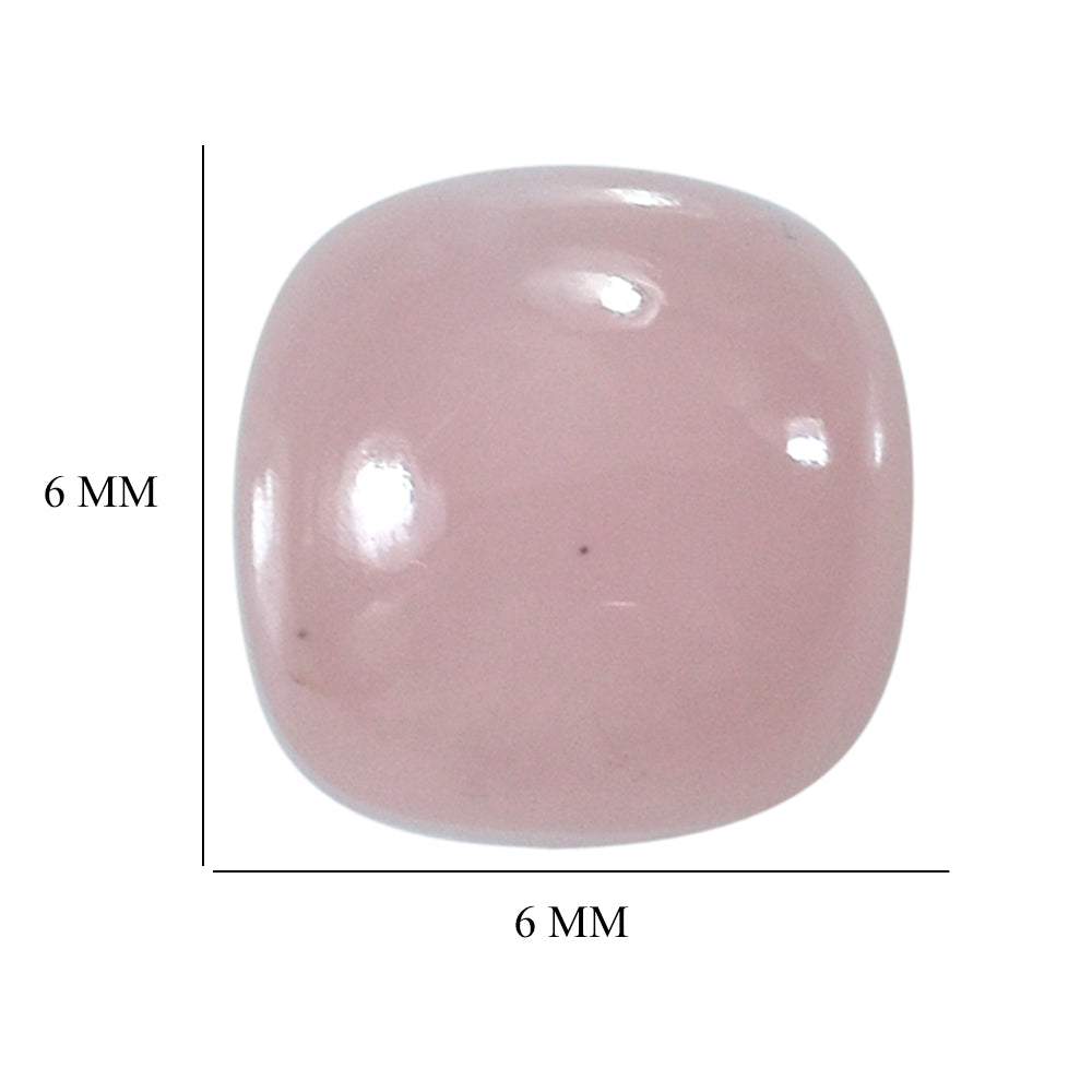 GUAVA QUARTZ CUSHION CAB 6MM 1.12 Cts.