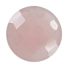 GUAVA QUARTZ IRREGULAR CUT BRIOLETTE ROUND 12MM 4.01 Cts.